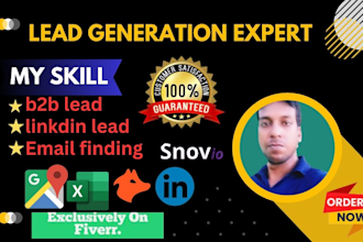 do provide b2b leads, google map scraping, lead generation