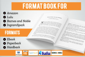 format, resize, typeset, book for KDP, ingram, smashwords