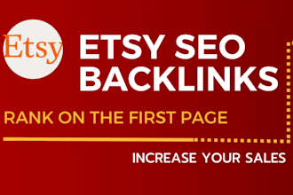 create etsy SEO backlinks for your etsy shop promotion