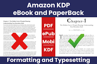 format and typeset your KDP paperback and ebook