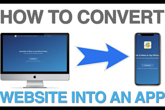 convert the website to an android and IOS app