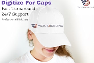 embroidery digitizing for hats and caps