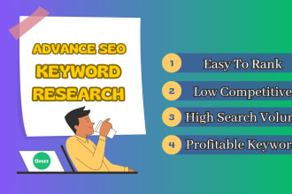 do advanced SEO keyword research and competitor analysis
