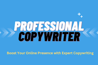 provide copywriting service for conversion and sales