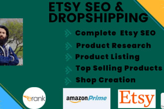 do etsy and ebay drop shipping ,SEO and store management