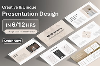 design minimalist powerpoint presentation ppt template pitch deck google slides