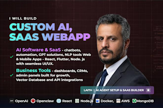 build custom ai or openclaw saas webapp