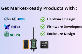 design lorawan, uwb, ble and iot sensor and systems