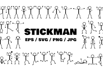 create unique stickman figures for your needs