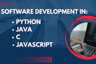 write python, java, c and javascript programs