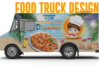 make your food truck stand out with awesome vehicle wrap design