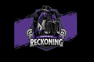 competitive paintball sports mascot logo