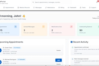 develop a custom healthcare saas or clinic website in next js