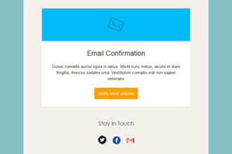 design a responsive HTML email template or newsletter