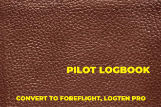 convert your pilot logbooks to digital format