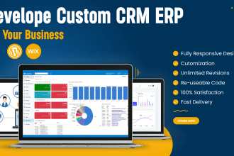 develop fully custom CRM and erp saas based solutions for your business