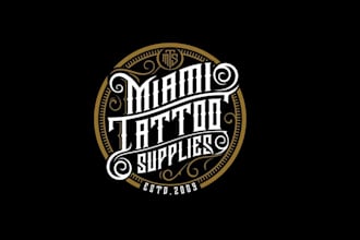 make minimal line art logo design