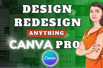 design or redesign anything in canva pro