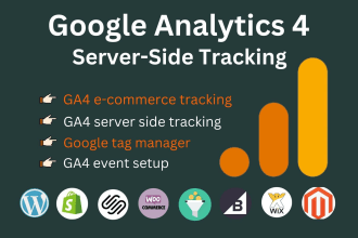 setup google analytics 4 or ga4 server side tracking via GTM