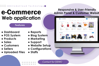 develop a readymade custom ecommerce website built with laravel