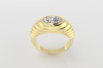 do jewelry cad design for 3d printing and rendering