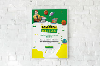 do education, school, summer camp, holiday kids flyer poster