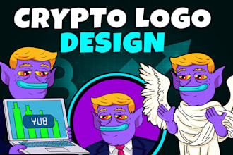 create crypto meme token logo