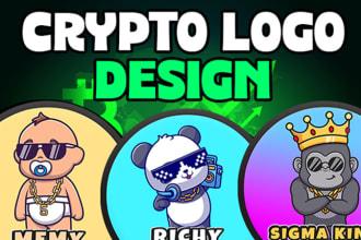 create crypto meme token logo