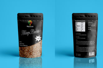 do professional label design for your products, pouch, packaging,
