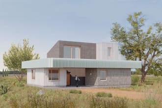 create architecture visualization, building renders