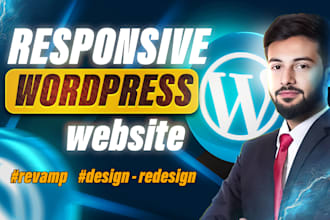 do impressive design, redesign, revamp, clone wordpress website using elementor