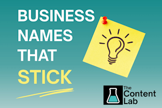 create unique and catchy business, brand, or company names