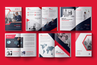 design digital brochure, business catalog pdf brochure lookbook proposal handout