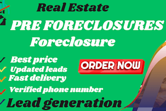 do pre foreclosures and foreclosures leads with skip traced