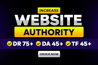 increase domain rating dr domain authority da trust flow tf seo link backlinks