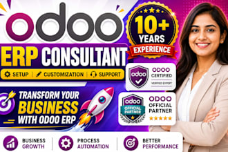 be your expert odoo erp consultant and developer