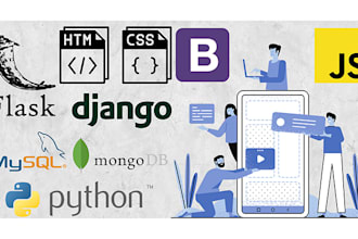 build your website using python flask, mysql, and mongodb