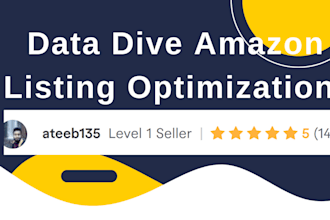 do amazon listing SEO using data dive keyword research for amazon PPC