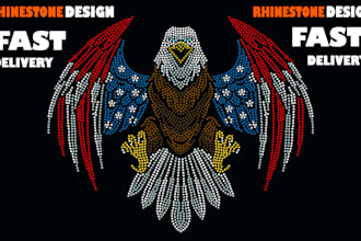 do rhinestone template design