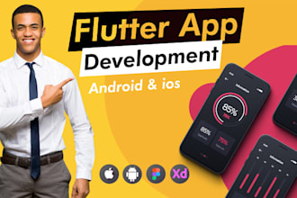 do flutter mobile app development as android and ios flutter app developer