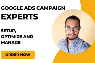 do setup, optimize and manage google ads PPC ads campaign
