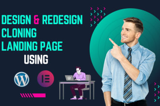 design, redesign, clone, landing page wordpress website