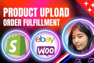 do manually shopify product upload, product listing and order fulfillment