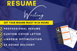 deliver 24 hours professional resume and tech CV writing service