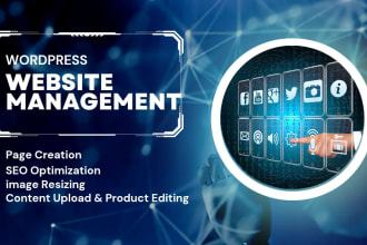 do wordpress content upload, product editing, blog posting