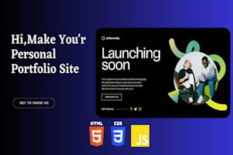 create portfolio website, resume website, HTML CSS