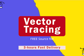 convert raster to vector, redraw and do vector tracing using adobe illustrator