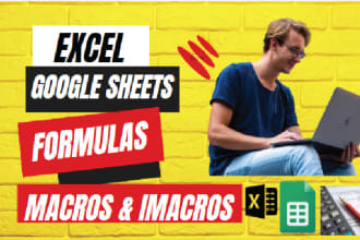excel spreadsheet, vba, macros, dashboard and google sheets