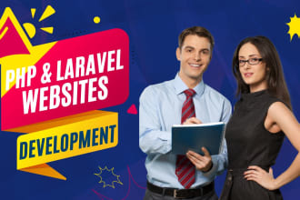 develop custom php website and laravel website design