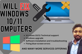 fix and repair windows computer, laptop remotely
